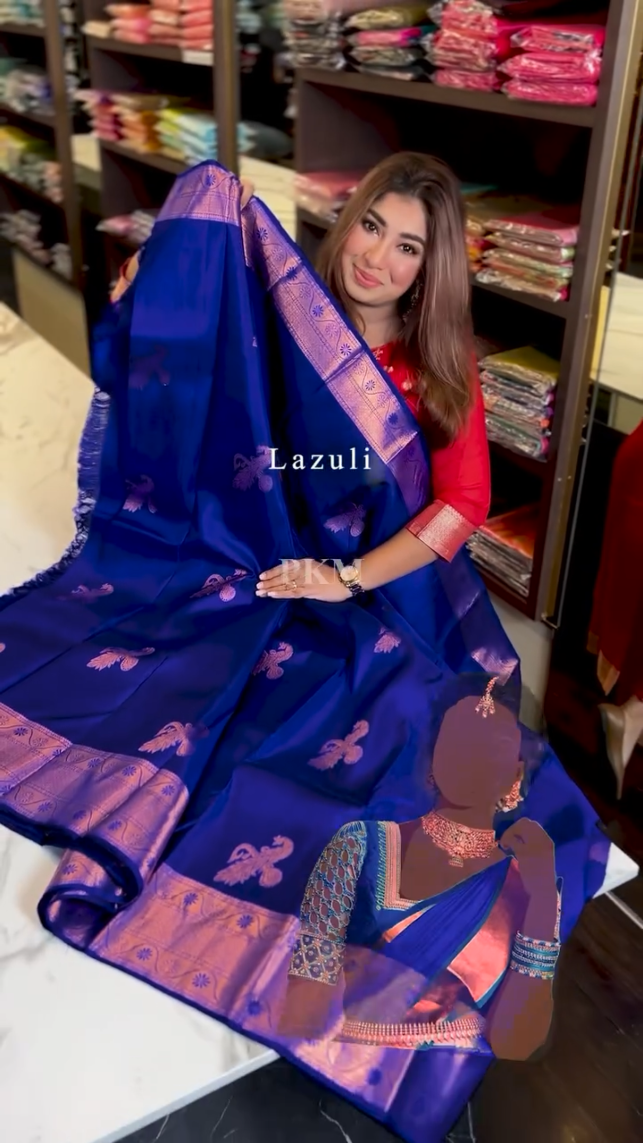 Fantastic Royal Blue Soft Banarasi Silk Saree With Blouse Piece