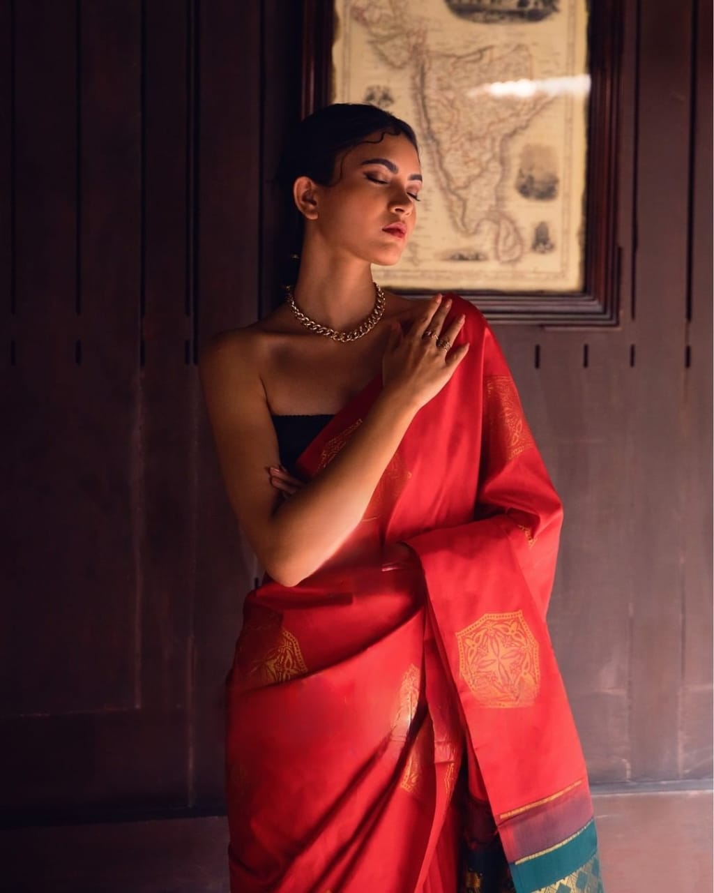 Amazing Red Soft Silk Saree With Blouse Piece