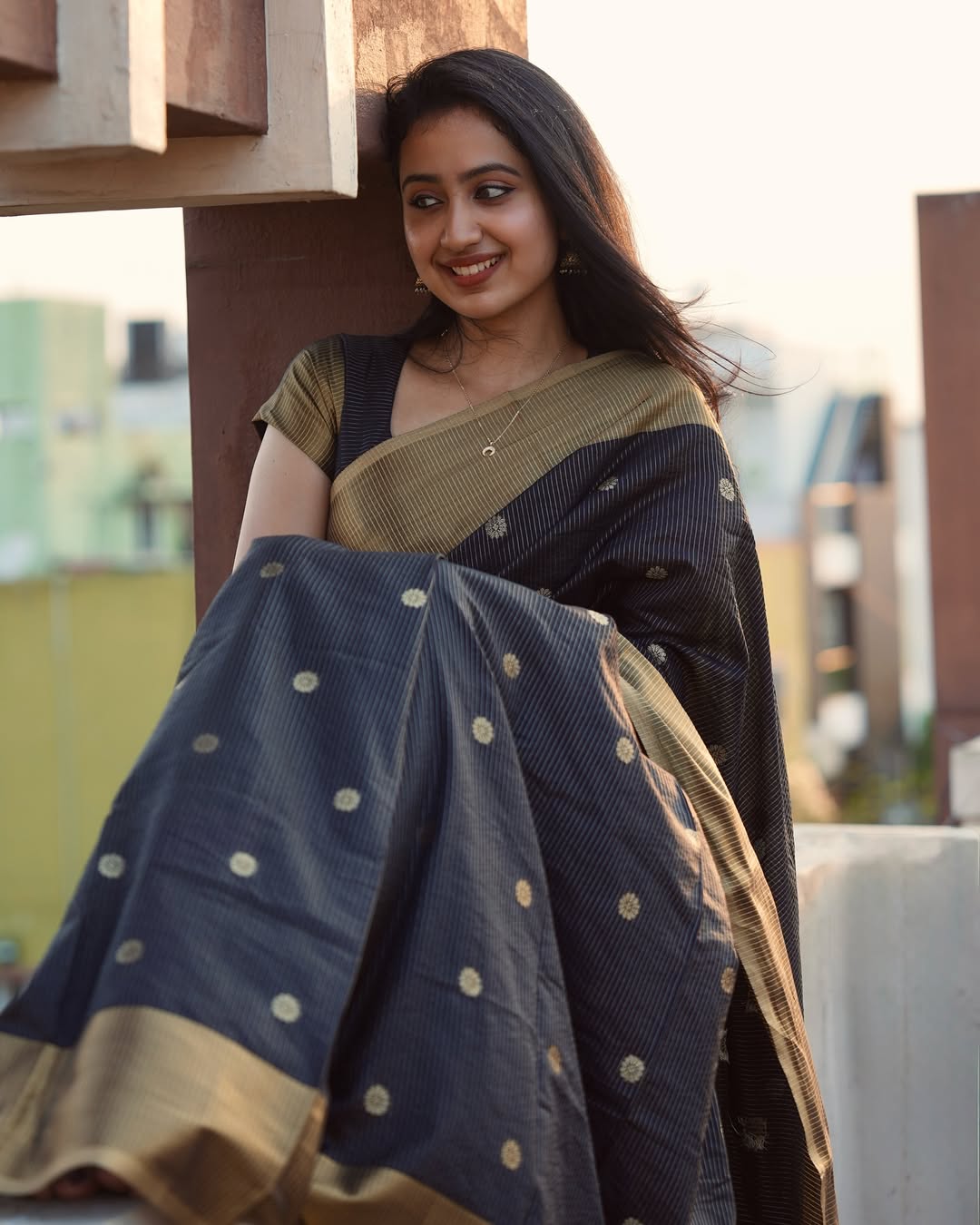 Mesmeric Black Color Banarasi Soft Silk Saree With Blouse Piece