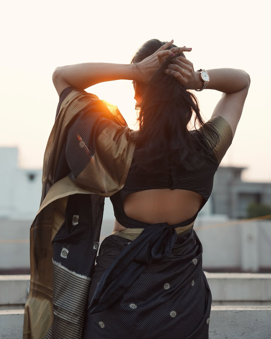 Mesmeric Black Color Banarasi Soft Silk Saree With Blouse Piece