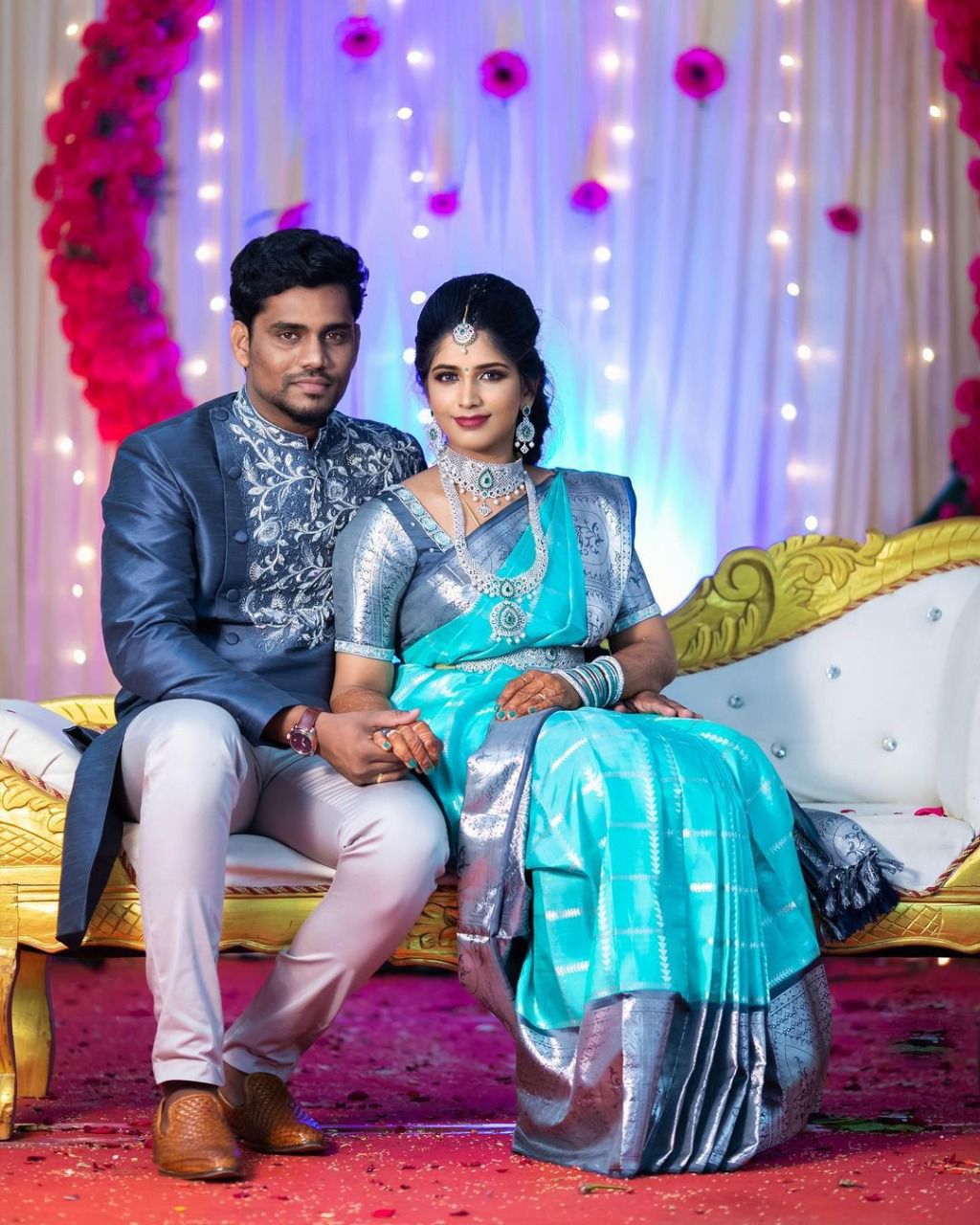 Marvellous Sky Blue Banarasi Soft Silk Saree With Blouse Piece