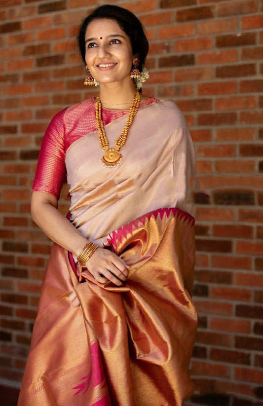 Marvellous Soft Silk Saree With Blouse Piece
