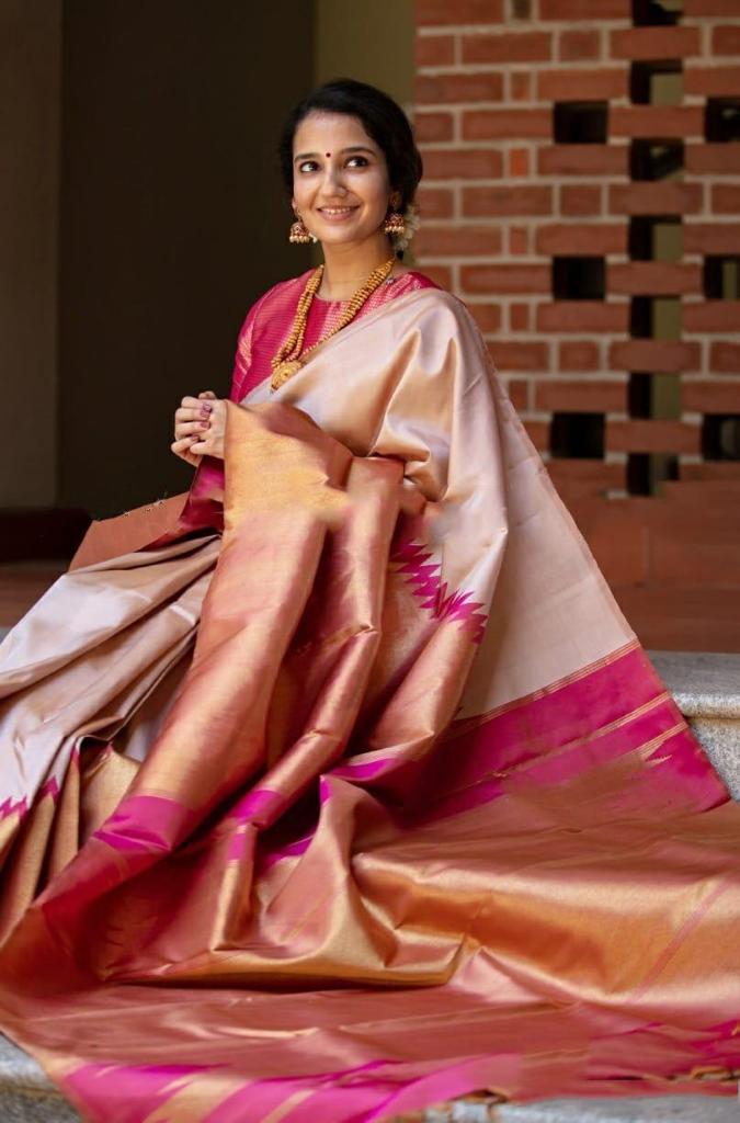 Marvellous Soft Silk Saree With Blouse Piece